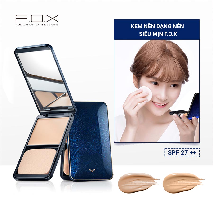 Kem Nền Dạng Nén Siêu Mịn FOX SPF27★★ Pro-Moisture Cream Compact 12g