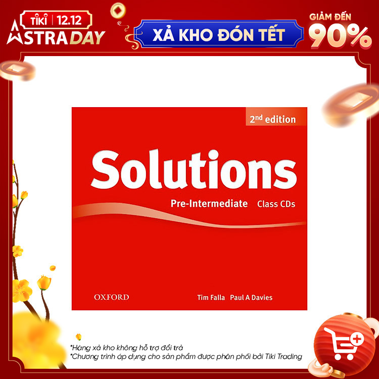 [Hàng thanh lý miễn đổi trả] Solutions (2E) Pre-Intermediate Class Audio CDs (3 Discs)