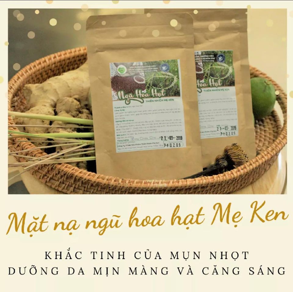 NGŨ HOA HẠT THIÊN NHIÊN MẸ KEN - Làm giảm và ngăn ngừa mụn, Giảm viên, giảm sưng tấy, săn chắc da, giảm thâm, nám 100gr