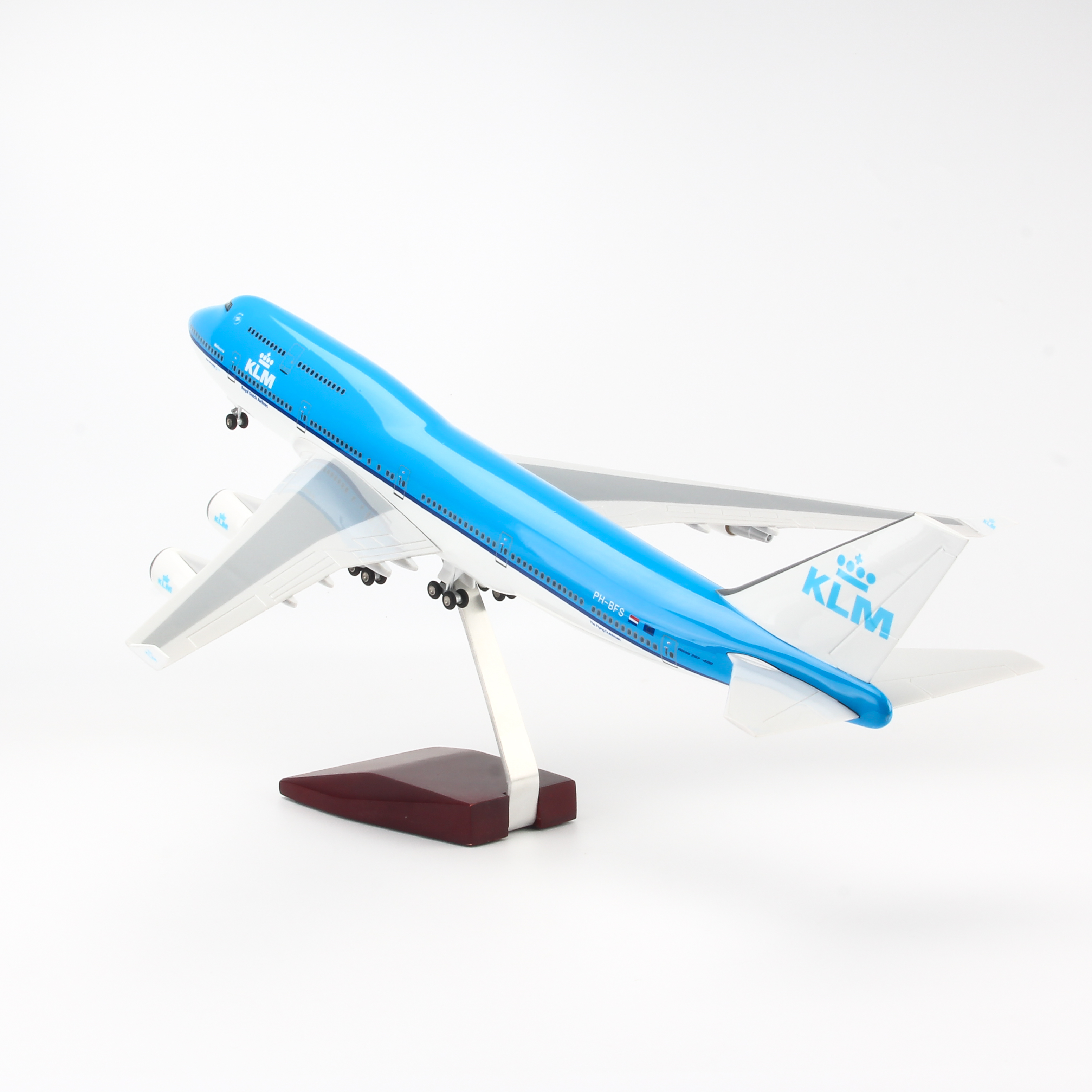 MÔ HÌNH MÁY BAY B747 KLM 47CM EVERFLY (LED)