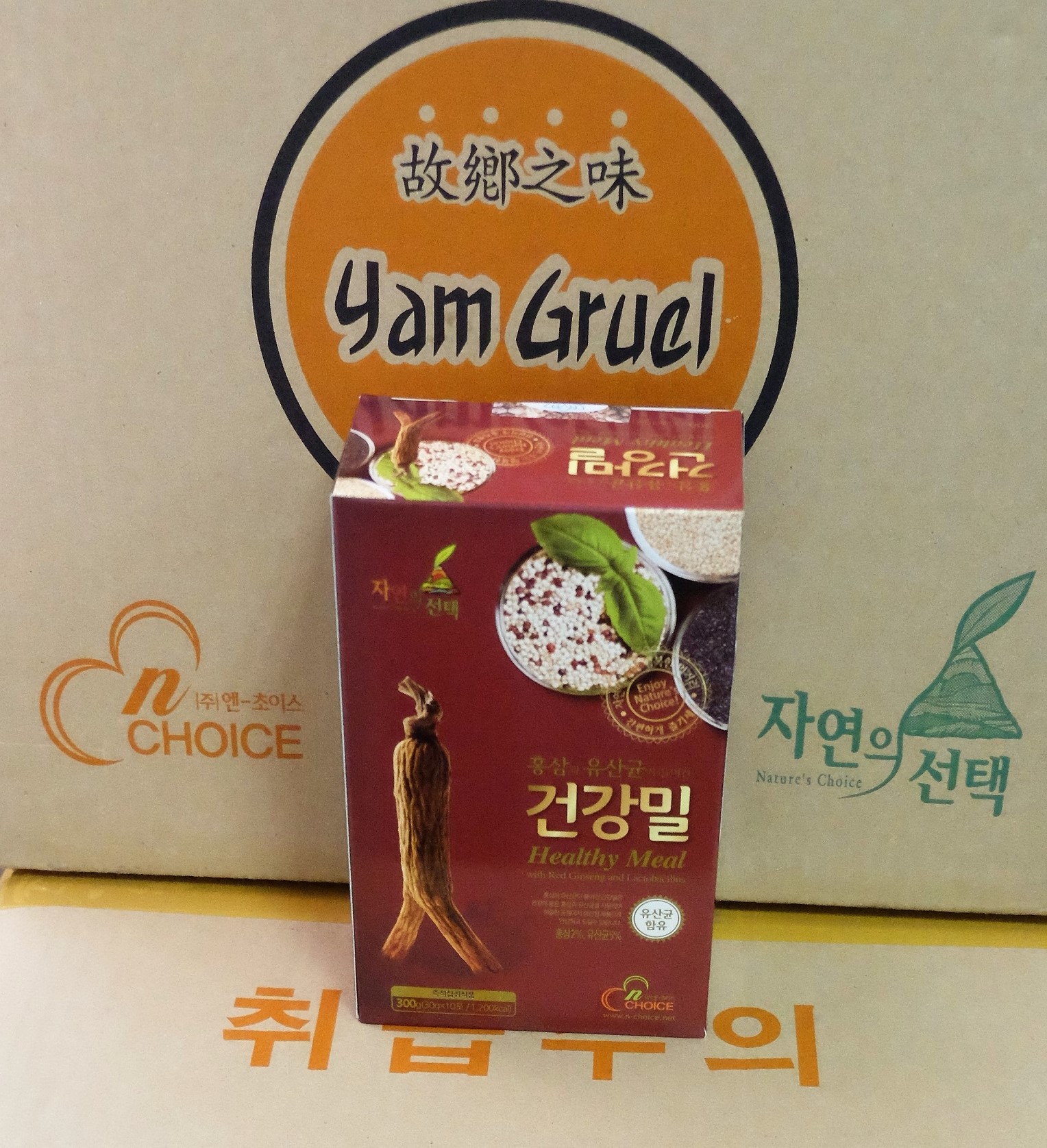 Bột ngũ cốc Hàn Quốc N-Choice Hồng Sâm 300g - hộp 10 gói x 30g/gói