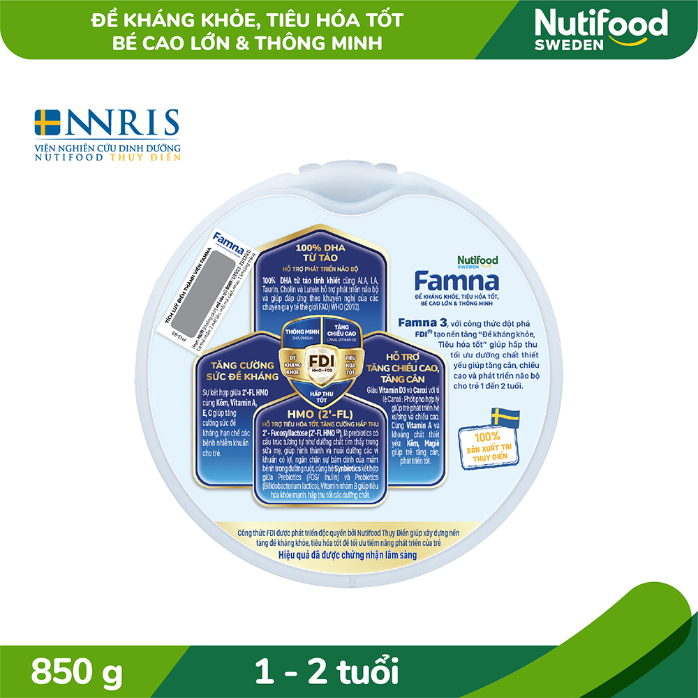 Sữa Bột FAMNA 3 Lon 850g