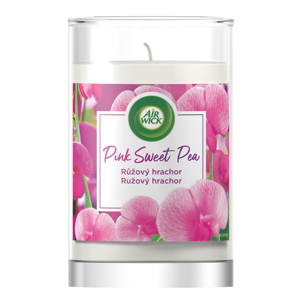 Ly nến thơm tinh dầu Air Wick Pink Sweet Pea 310g XXL QT06524 - hoa đậu Hà Lan