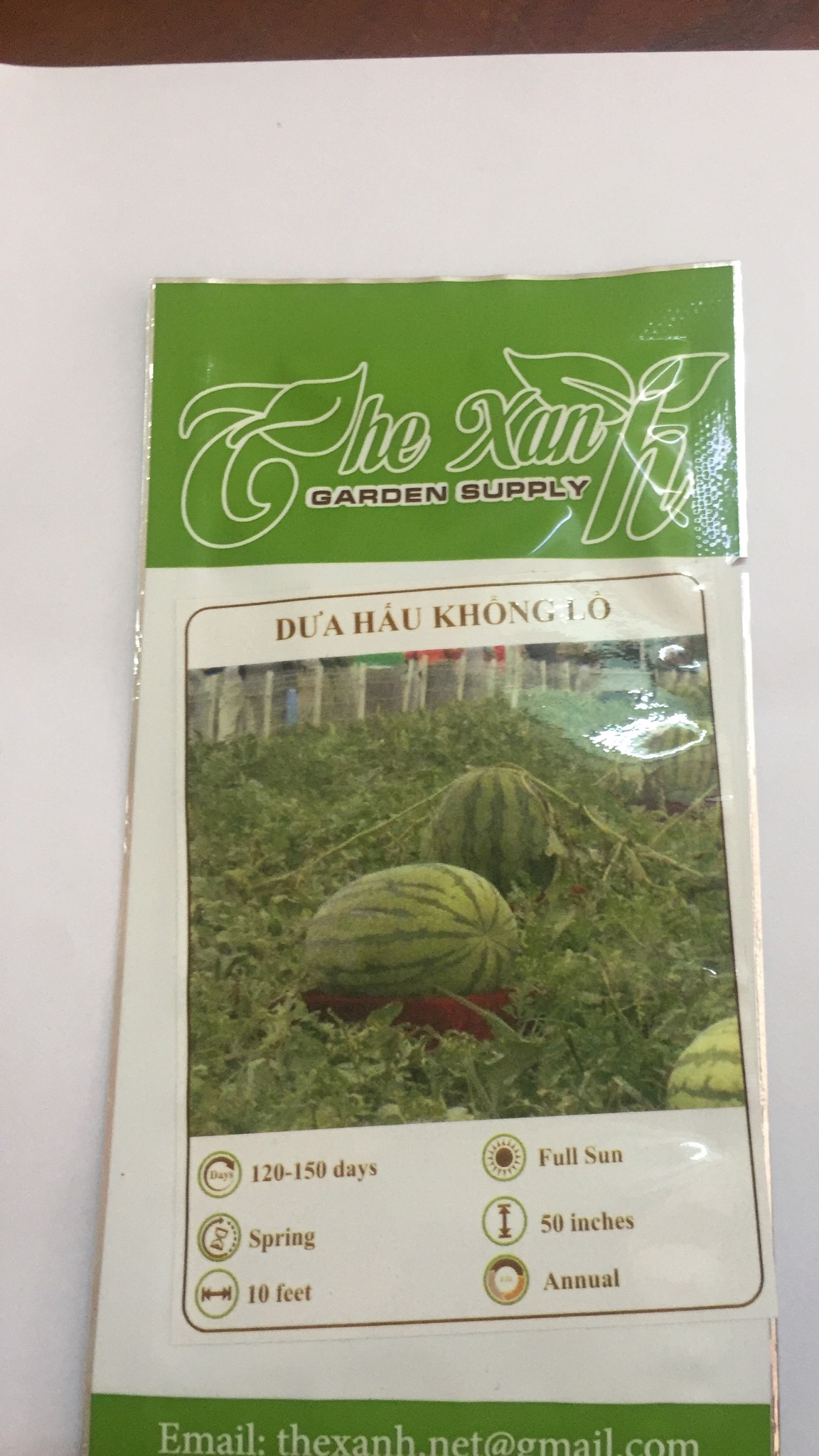 Bộ 1 gói Hạt giống dưa hấu khổng lồ