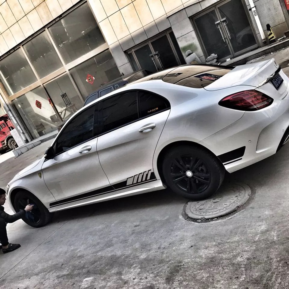 Tem dán sườn xe ô tô phong cách thể thao TS013