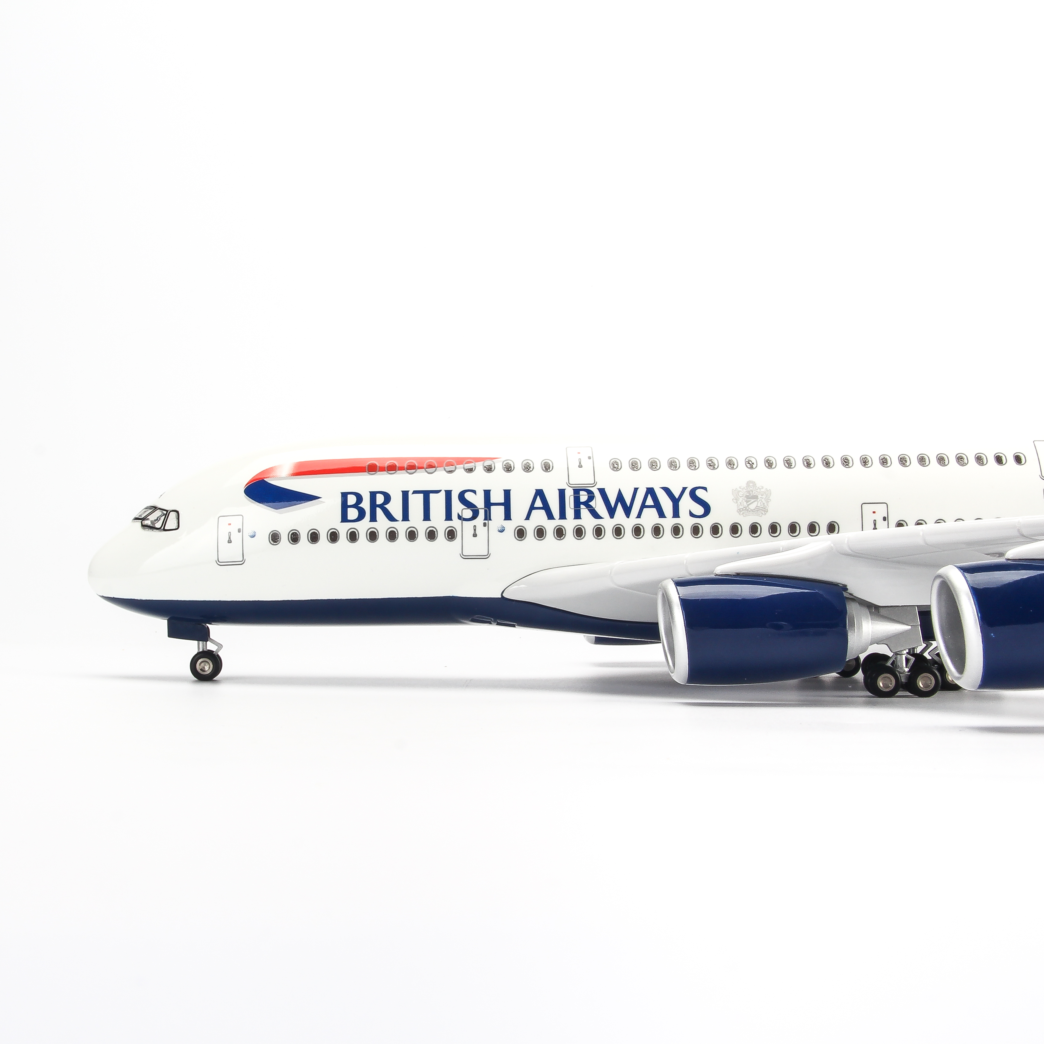 Mô Hình Máy Bay AIRBUS A380 BRITISH AIRWAYS 1:160 EVERFLY (47CM CÓ ĐÈN LED)