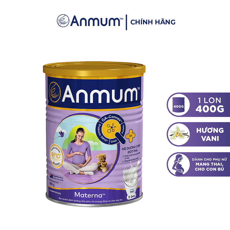 Sữa Bột Dành Cho Mẹ Bầu Anmum Materna Hương Vanilla 400g