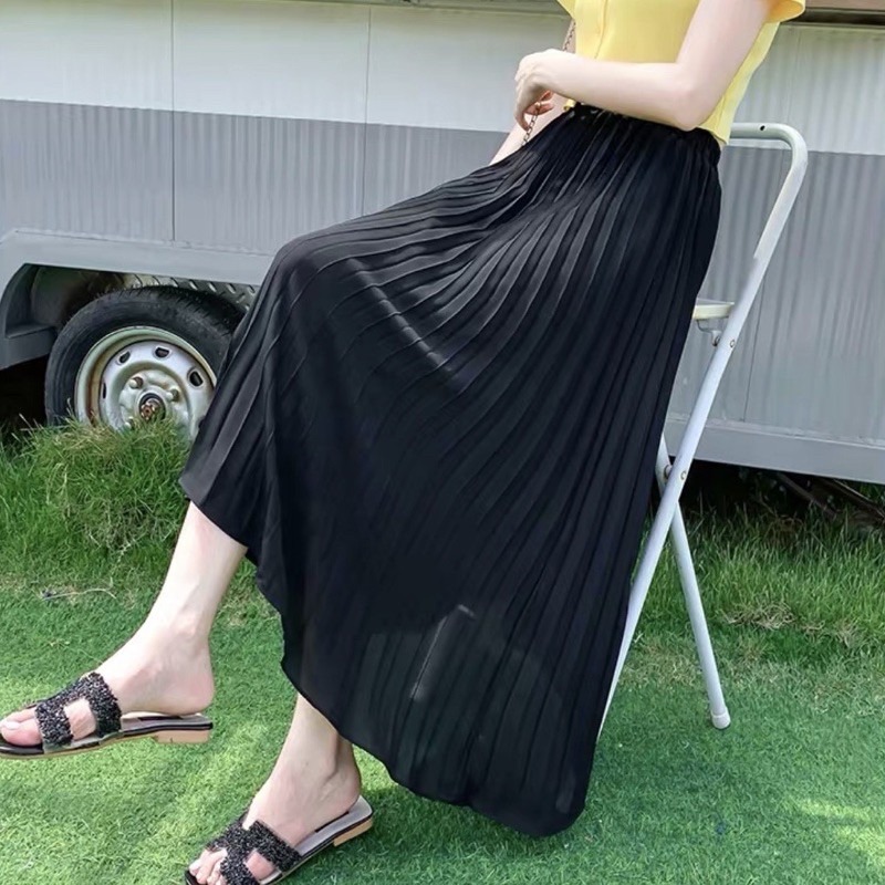 Chân váy xếp ly dáng dài siêu đẹp - hàng chuẩn (Video + Hình thật)