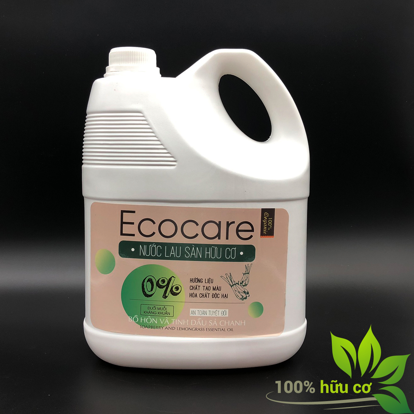 Nước lau sàn hữu cơ đuổi muỗi hương Sả Chanh 4000ml thương hiệu Ecocare