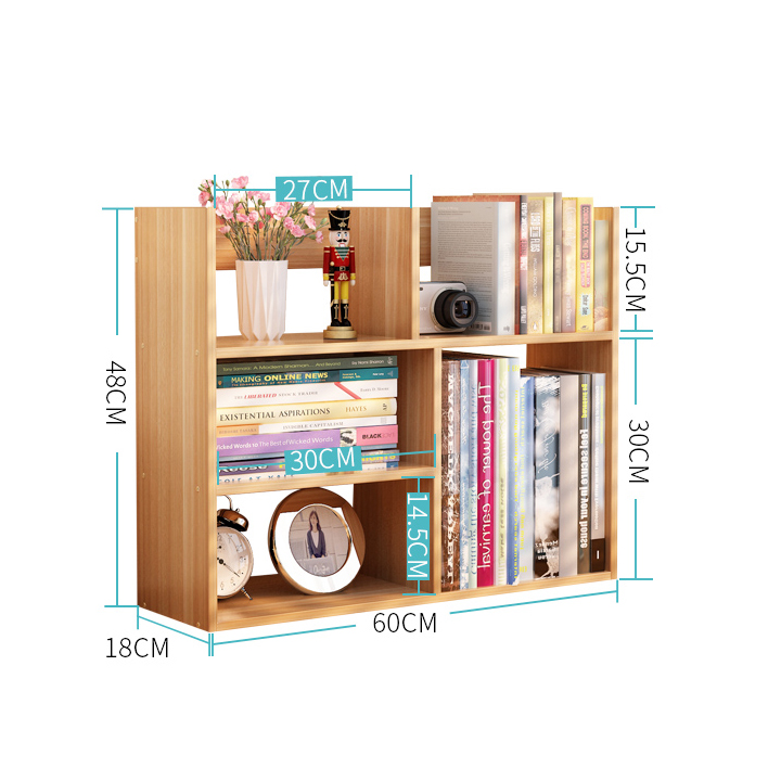 Kệ sách mini nhiều ngăn thương hiệu New Life GD101- Kích thước 60x48cm- Dễ dàng lắp đặt- Màu ngẫu nhiên- Hàng chính hãng