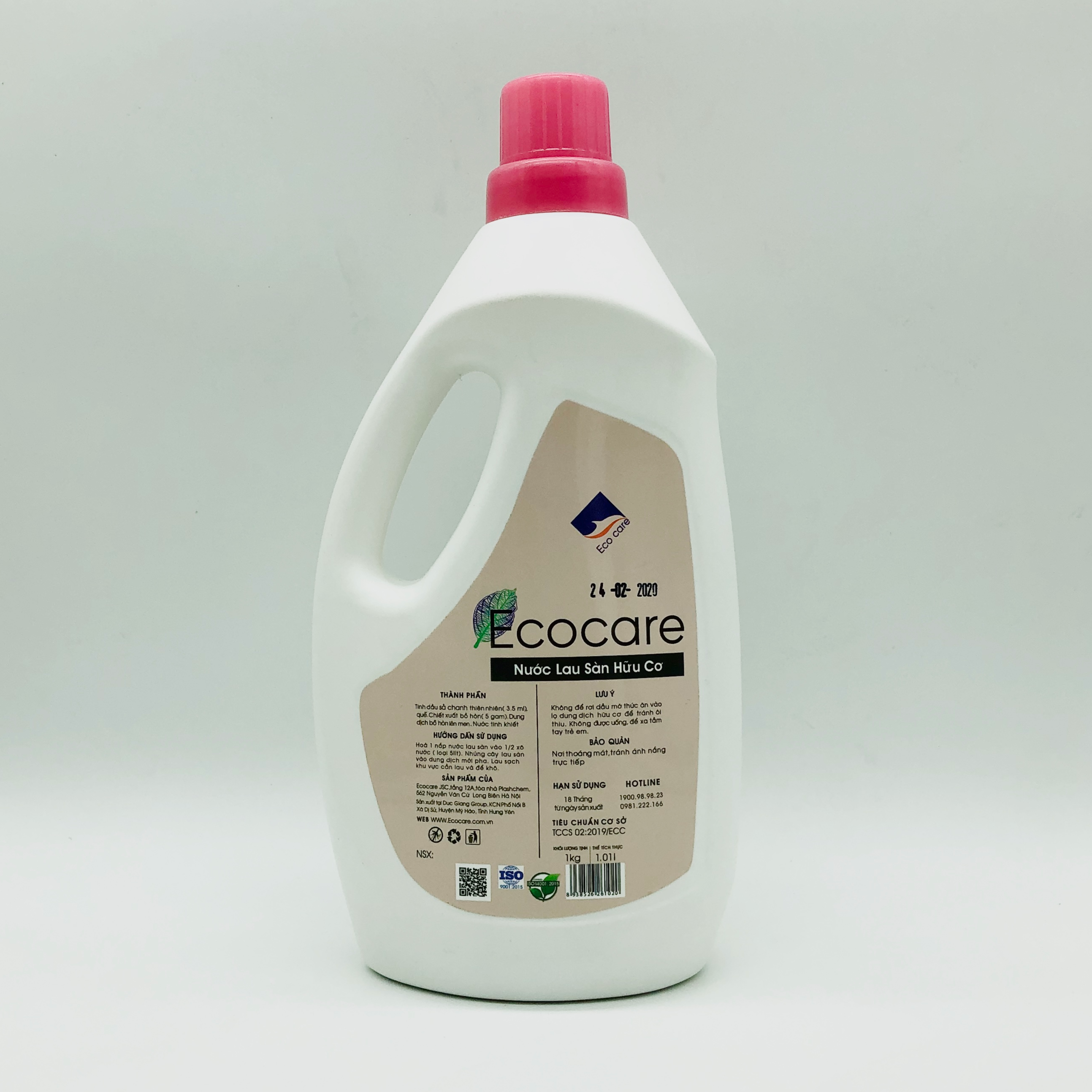 Nước lau sàn hữu cơ đuổi muỗi hương Sả Chanh 1000ml thương hiệu Ecocare