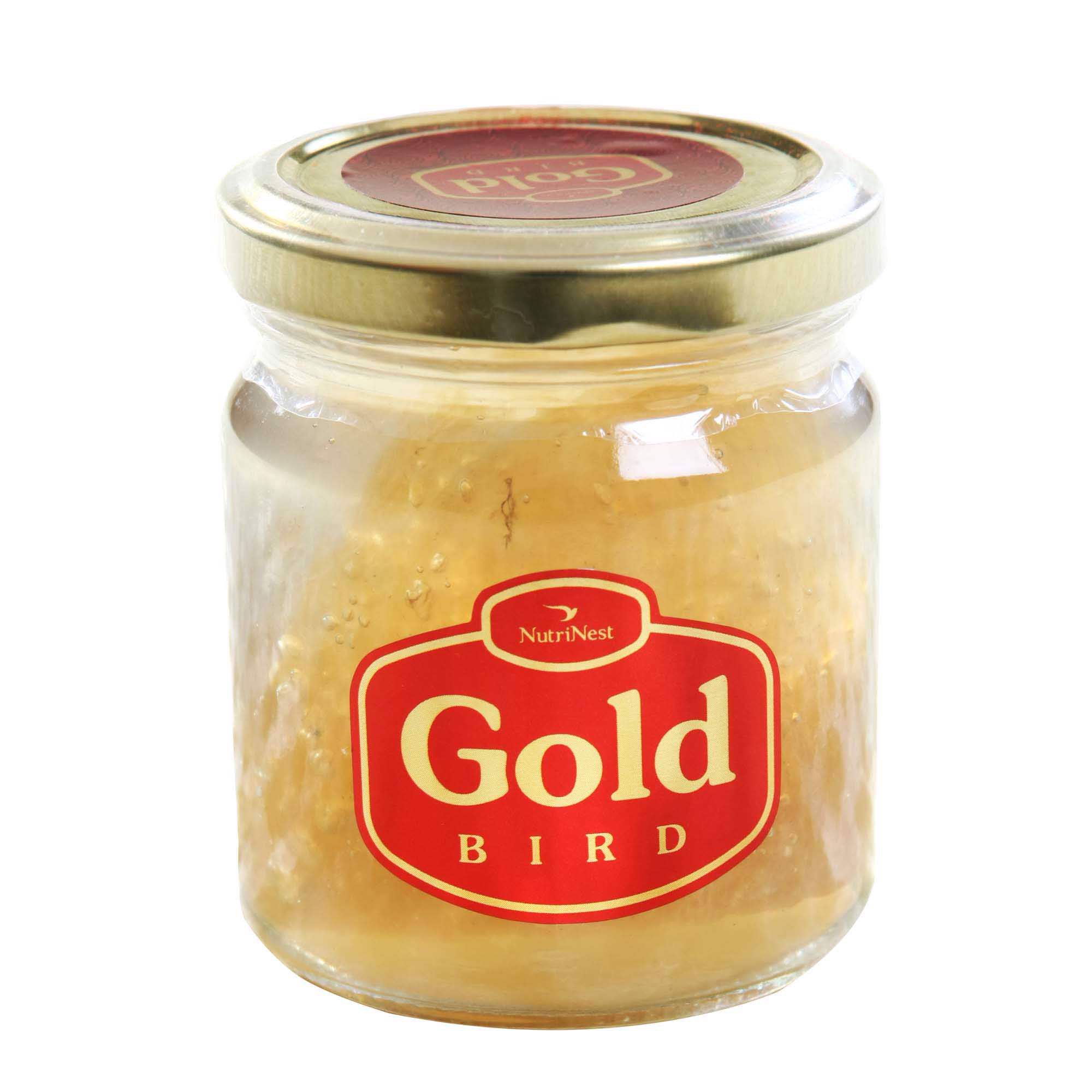 Gold Bird - Nước Yến Sào Nguyên Tổ Chưng Đường Phèn - Hũ Đơn(190g)