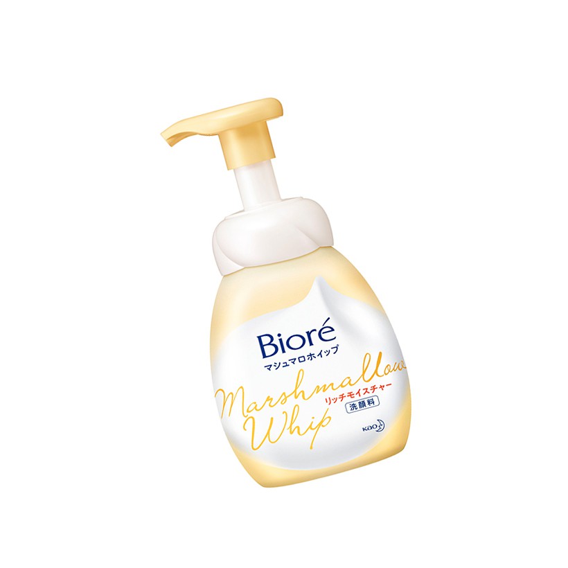 Bọt Rửa Mặt Siêu Dưỡng Ẩm - Biore Marshmallow Whip Rich Moisture 150ml