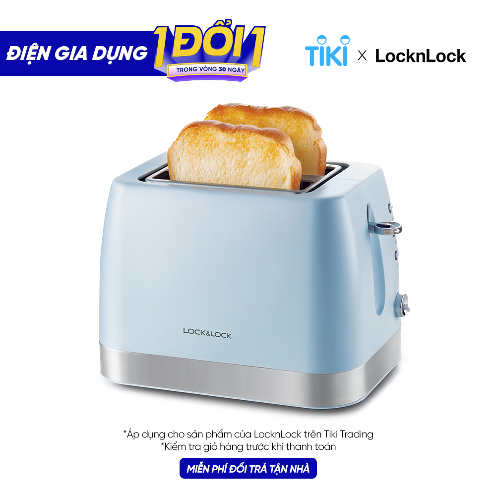 Máy Nướng Bánh Mì Lock&amp; Lock EJB221BLU (730 - 870 W) - Hàng chính hãng