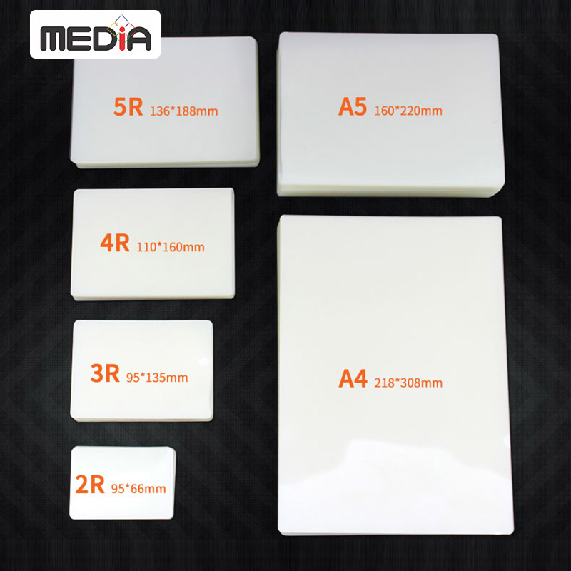 Màng Ép Plastic A5 MEDIA inkjet, Màng Ép Nhựa Plastic, Kích Thước 16 x 22cm (A5), Độ Dày 40-60-80 Micro, 100 Tờ, Lưu Trữ Bảo Vệ Tài Liệu, Ảnh Màu Khỏi Bụi Bẩn, Ẩm Móc Và Nước - Hàng Chính Hãng