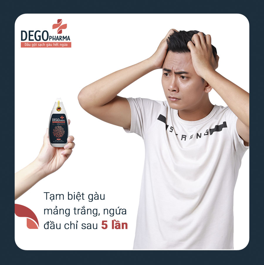 Dego Pharma - Dầu gội sạch vảy gàu mảng trắng, hết ngứa chiết xuất thiên nhiên từ vỏ cây Zizyphus, sản xuất theo tiêu chuẩn và dưới sự giám sát của công ty dược phẩm Châu Âu (80ml)