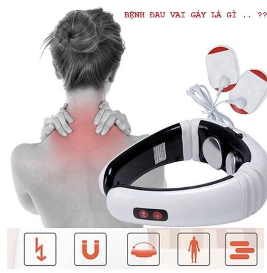 Máy matxa Cầm Tay,máy matxa thông minh ,Máy massage cổ vai gáy Xung Điện Từ Cao Cấp