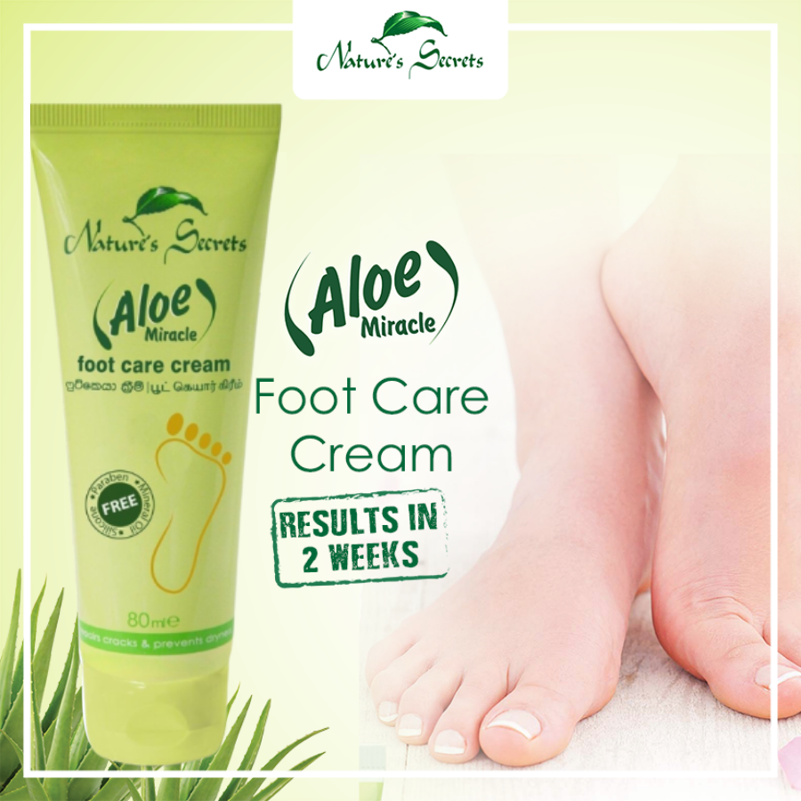 Kem hỗ trợ trị nứt gót chân Aloe Miracle Foot Care Cream 80ml