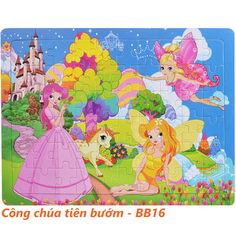 Tranh ghép gỗ 80 miếng - Nàng tiên cá