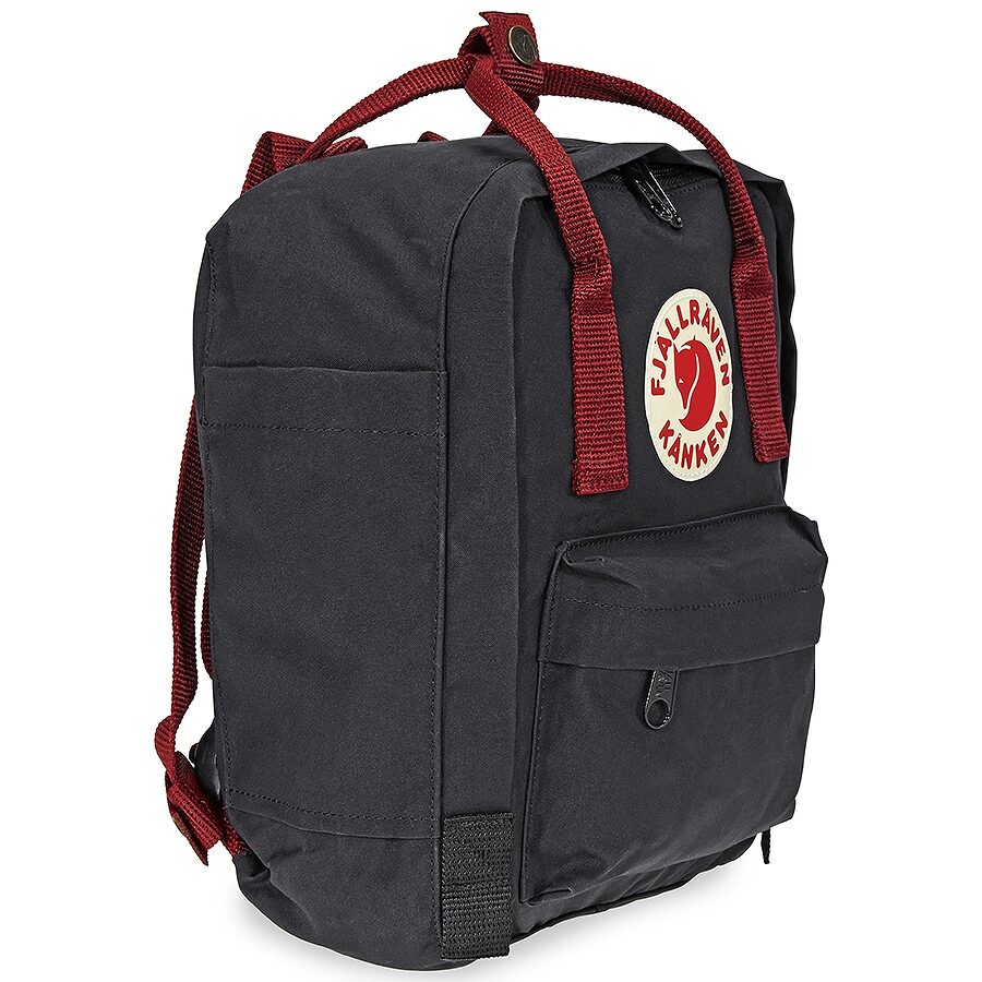 Balo Fjallraven Kanken Mini - Black/ Ox Red 23561-550-326