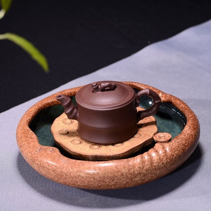 Khay thuyền trà gốm sứ cao cấp đựng ấm chén sang trọng