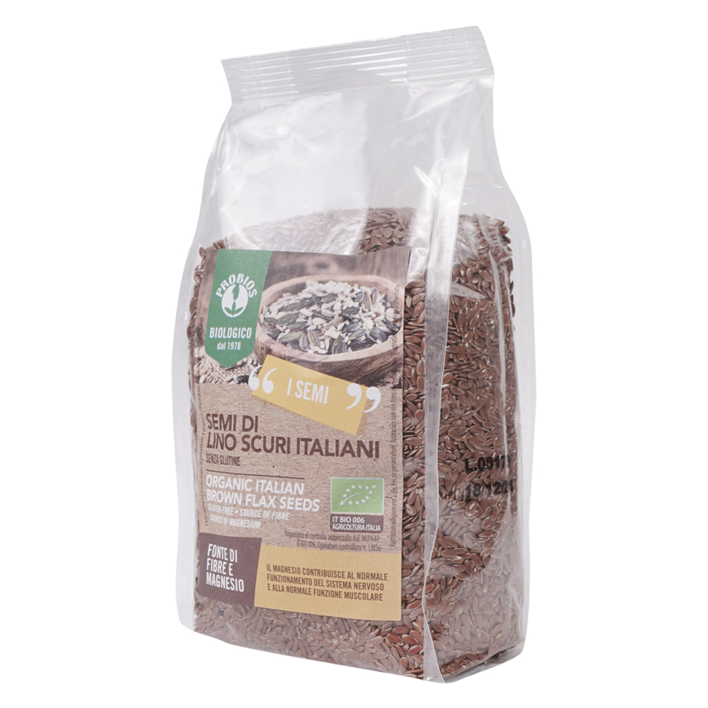 Hạt Lanh Nâu Hữu Cơ 500g ProBios Organic Italian Brown Flax Seeds