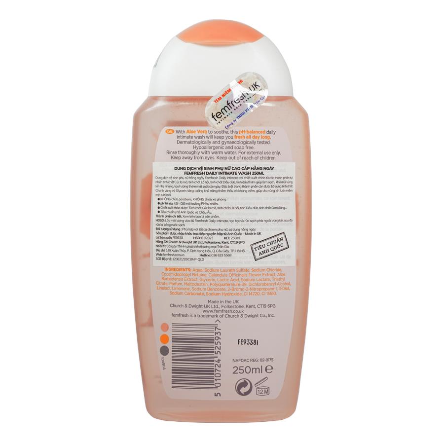 Dung Dịch Vệ SInh Phụ Nữ Femfresh Daily Intimate Wash 250ml ( Anh Quốc)