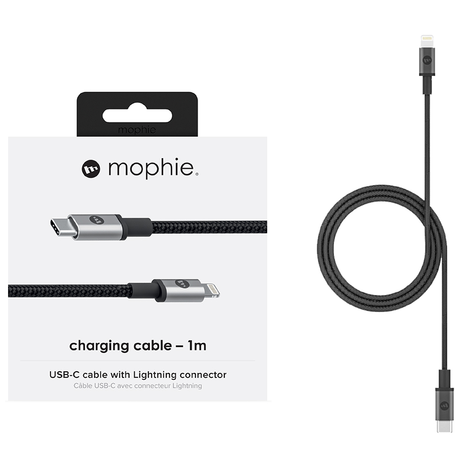 Dây Cáp USB-C To LN Chuẩn MFi Cho iPhone Mophie 1m - Hàng Chính Hãng