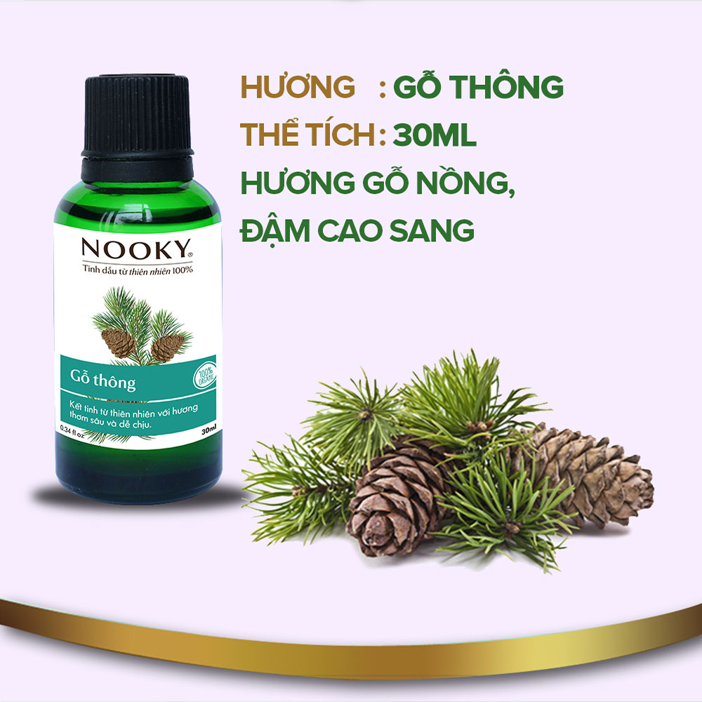 [30ml] Tinh dầu Gỗ Thông NOOKY 100% Thiên Nhiên - TORO FARM