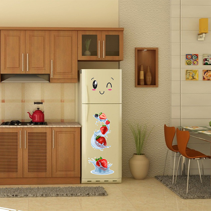 Decal trang trí tủ lạnh số 10