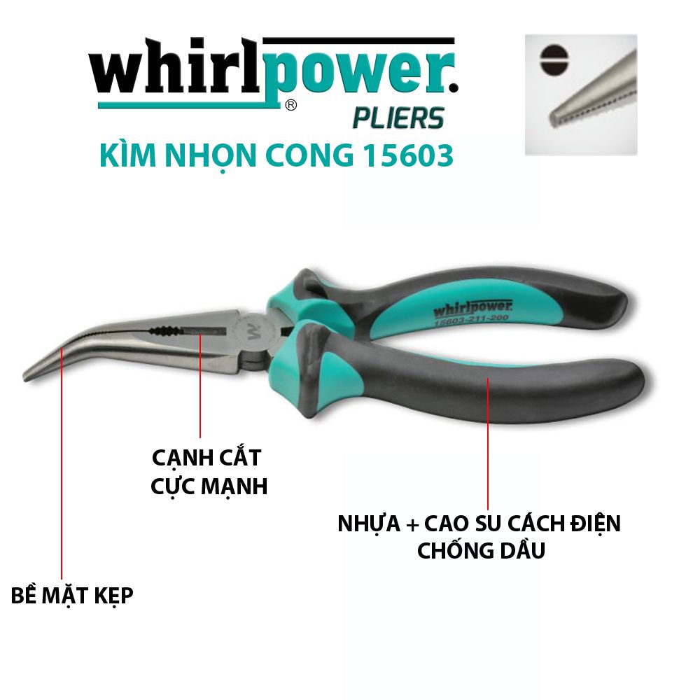 KÌM NHỌN MŨI CONG WHIRLPOWER