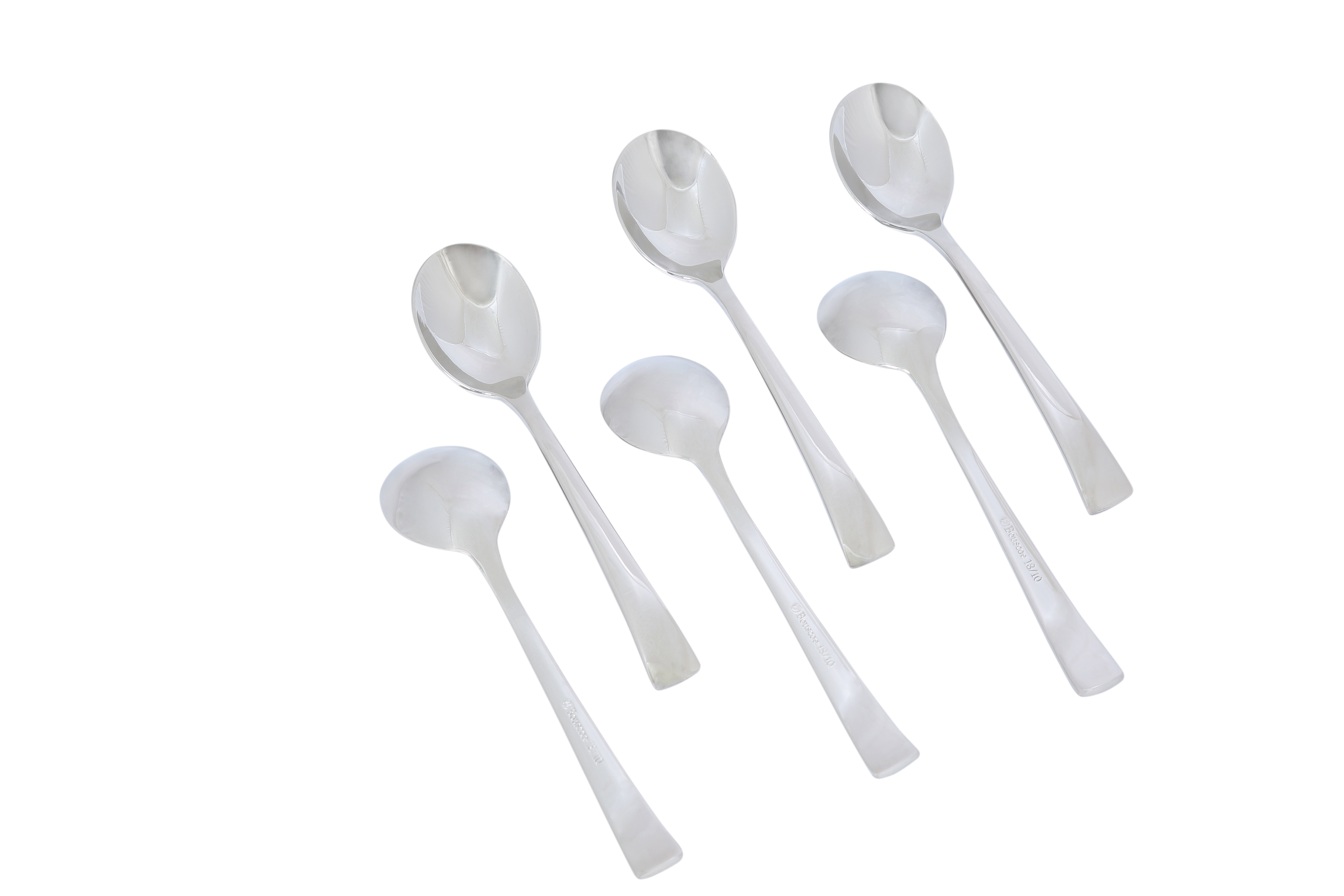 Bộ 6 Muỗng Thìa  Ăn Cơm Cao Cấp Inox 304 18/10 Bouscoe  - Stainless Steel Soup Spoons 6pcs