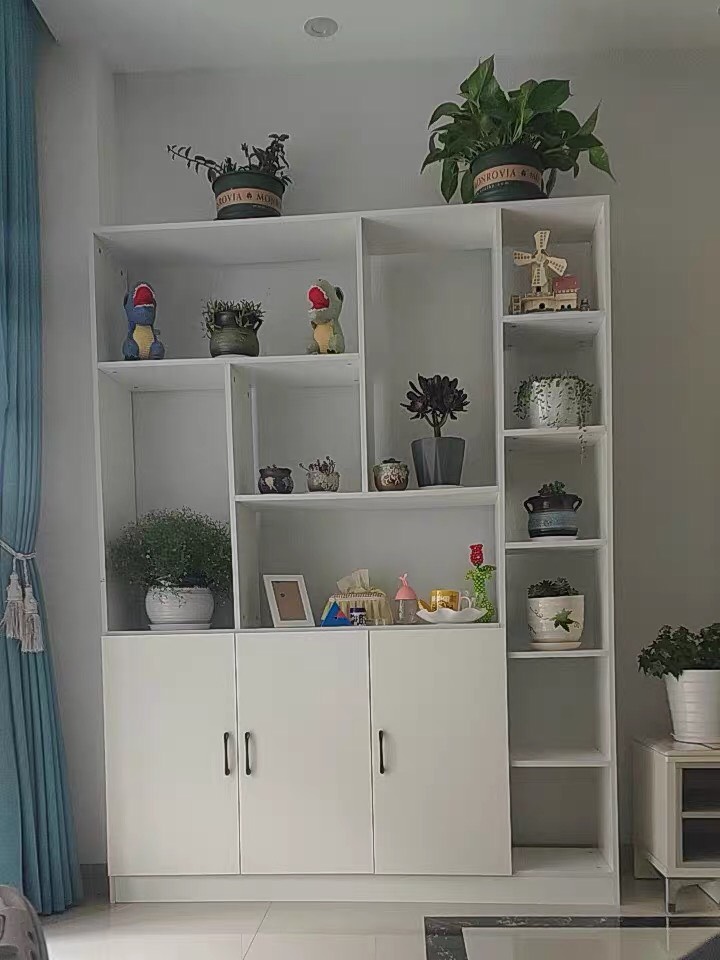 TỦ RƯỢU KIÊM VÁCH 2mx1m5 - MÀU TRẮNG