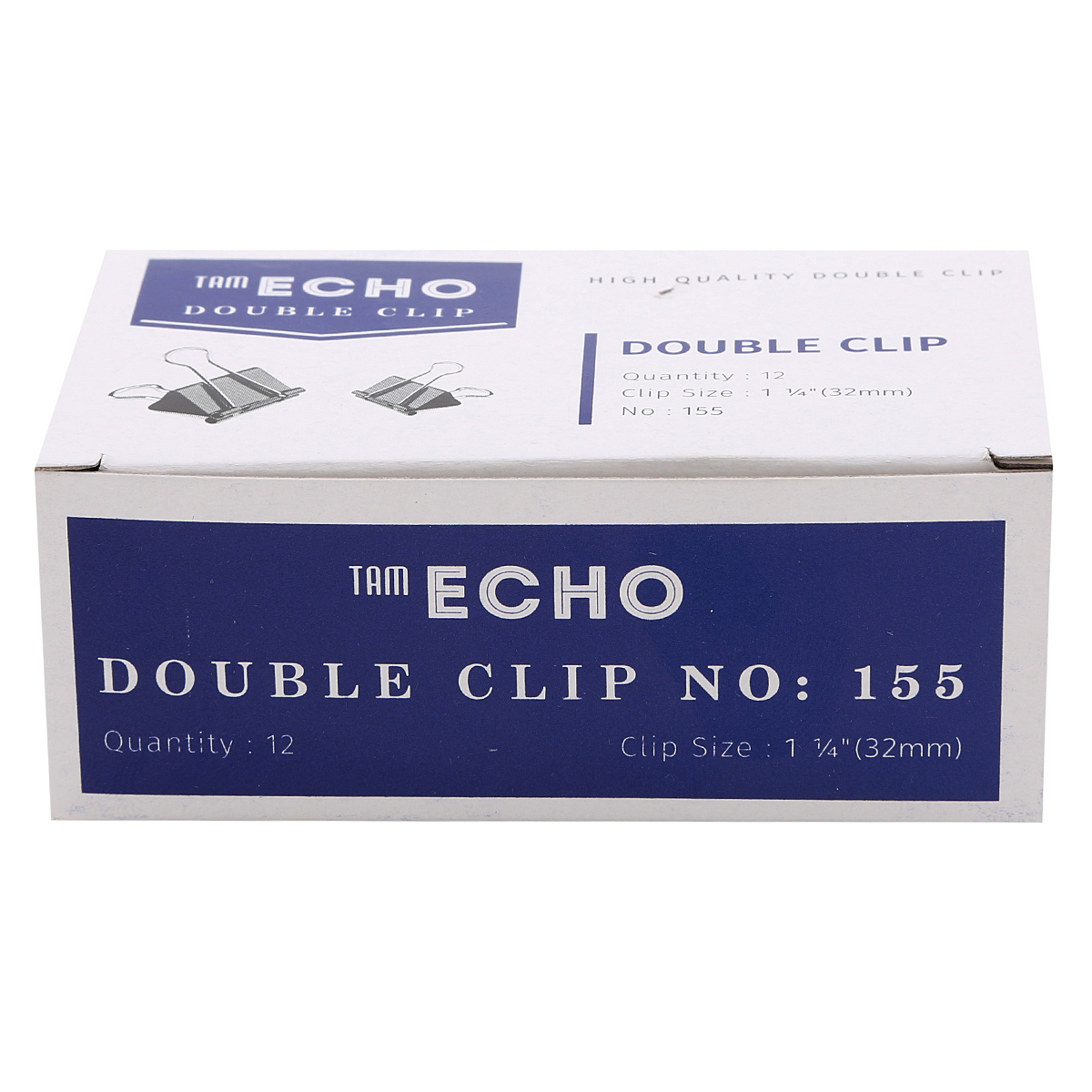 Bộ 3 Hộp Kẹp Bướm Echo (32mm) - Đen