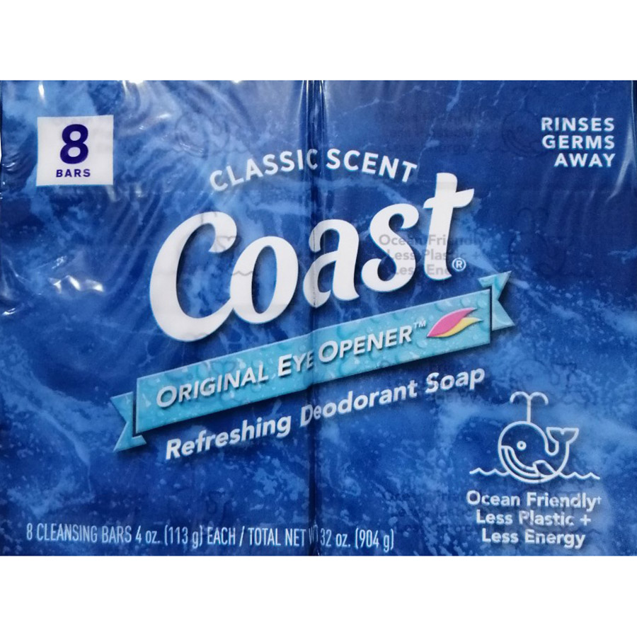 Xà phòng khử mùi Coast Classic Scent Refreshing Deodorant 113g - lốc 8