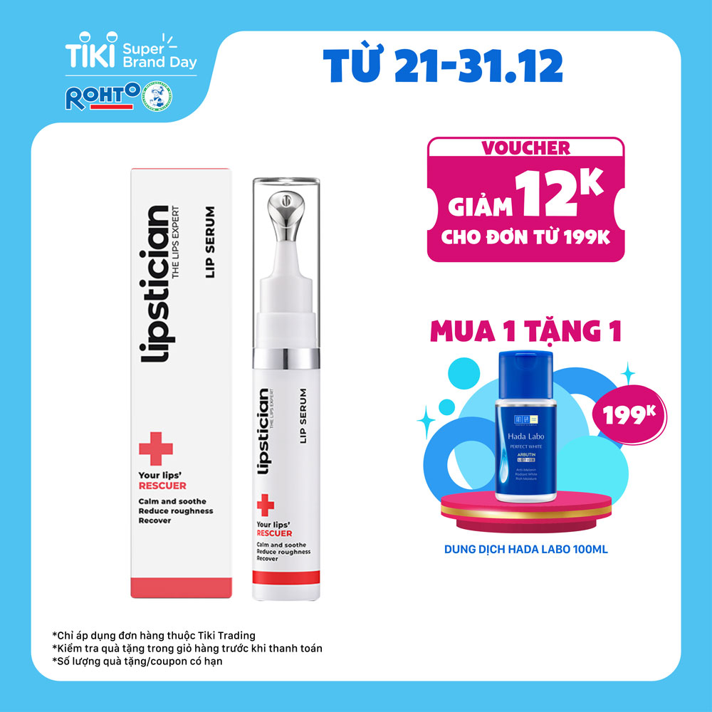 Serum dưỡng môi, phục hồi khô nứt Lipstician Lip Serum Rescuer 9g