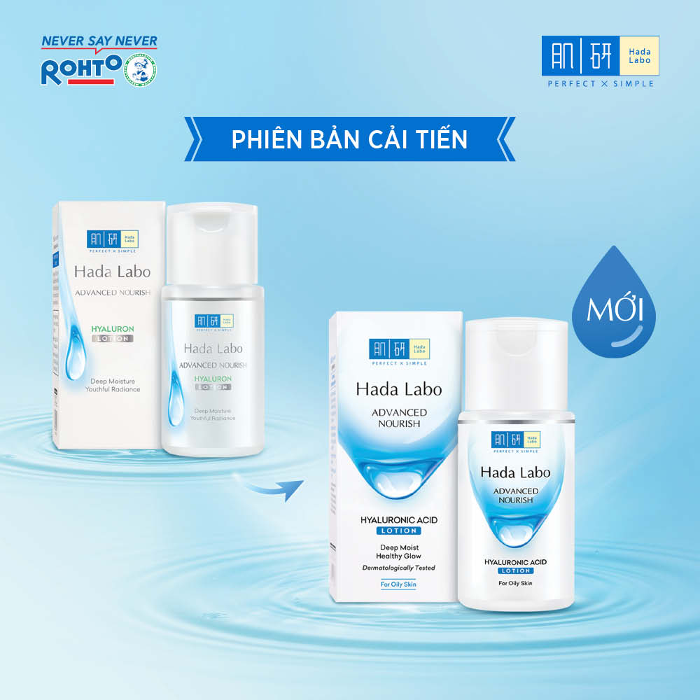 Dung dịch dưỡng ẩm Hada Labo Advanced Nourish Hyaluronic Acid Lotion Dùng Cho Da Dầu