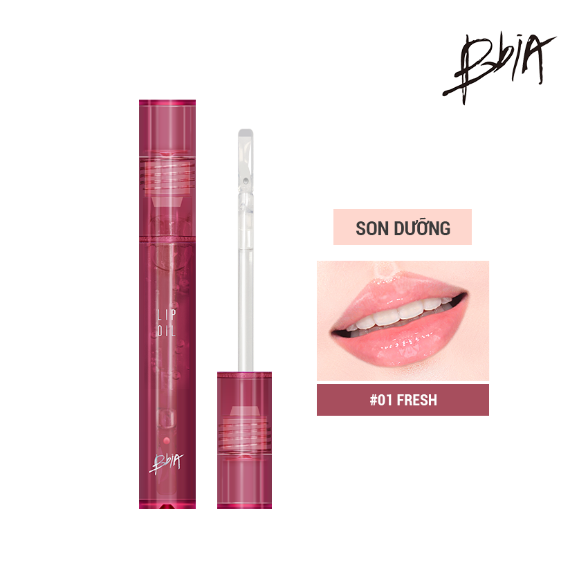 Combo Perfect Lips gồm 2 cây Son Kem Lì BBIA Final Tint 07 và Son Dưỡng Bóng Trong Suốt BBIA Lip Oil tặng gương