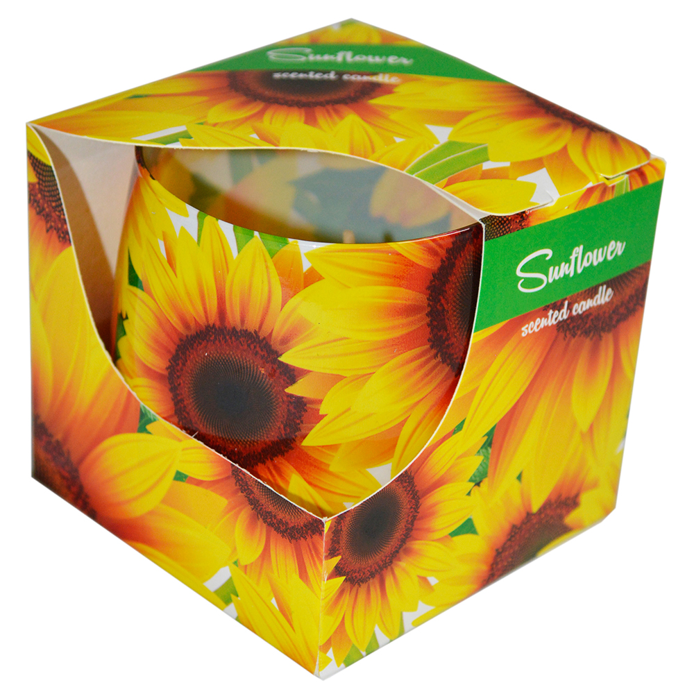 Ly nến thơm tinh dầu Admit Sunflower 100g QT026987 - hoa hướng dương