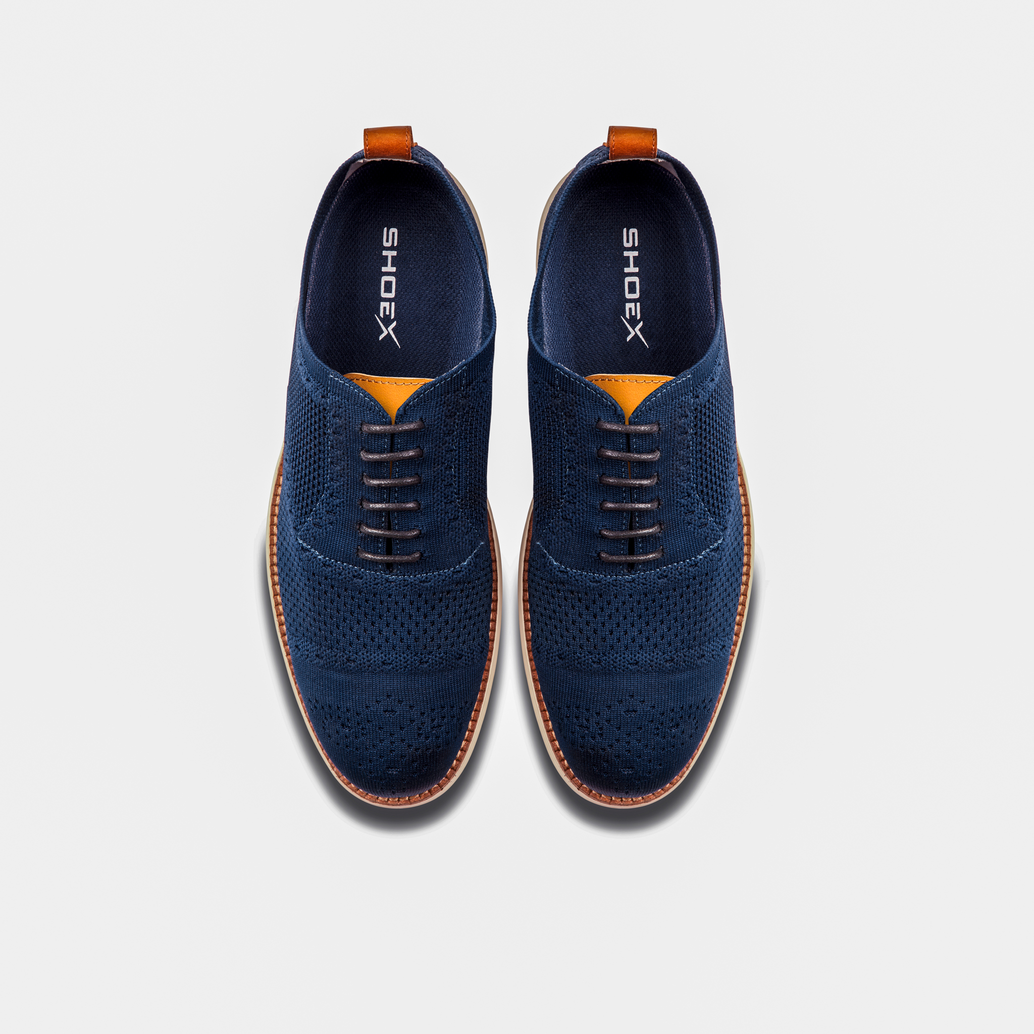 Giày cà phê nam - COFFEE CAPTOE OXFORD - Navy