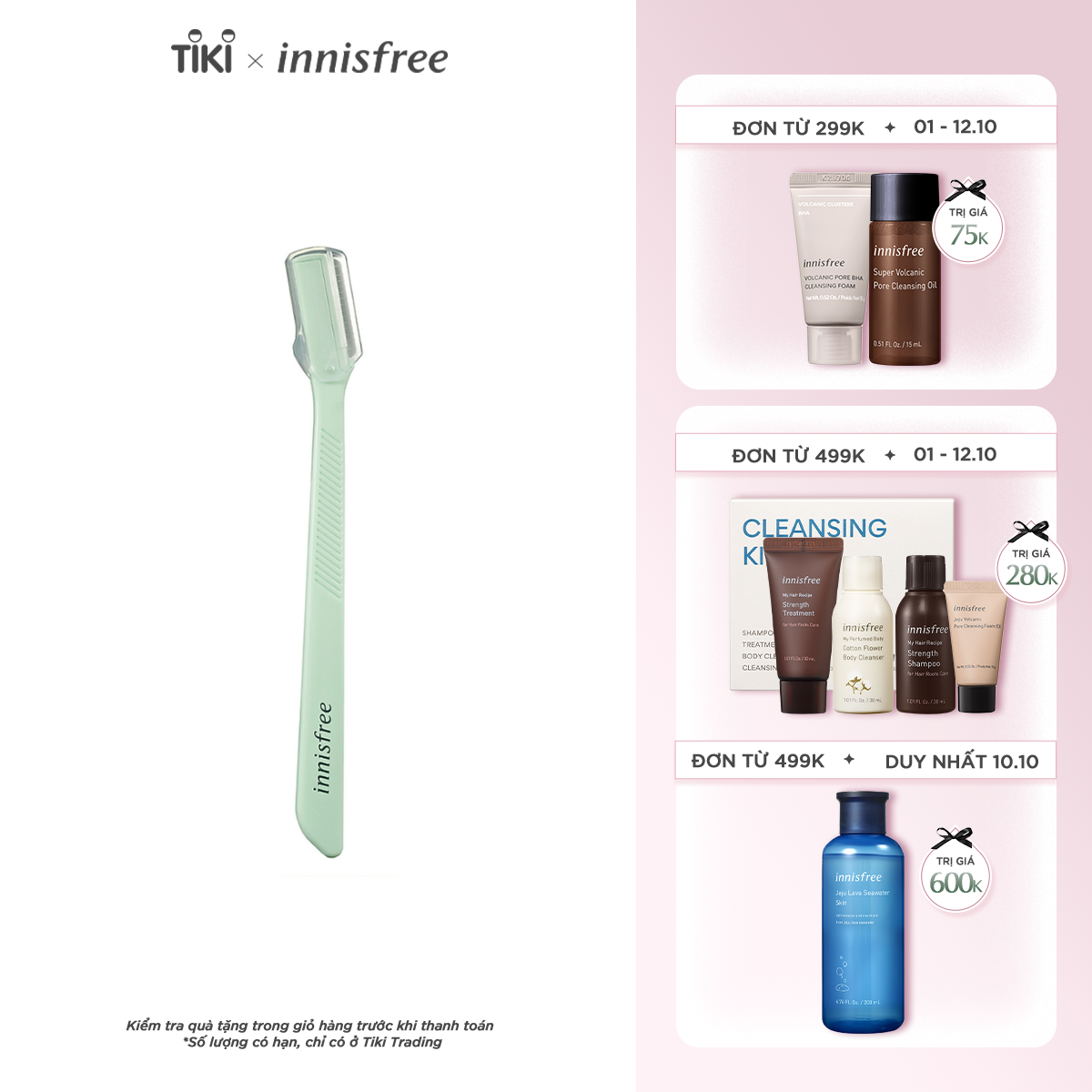 Dao cạo chân mày Innisfree Eyebrow Razors 131190047x - Màu ngẫu nhiên