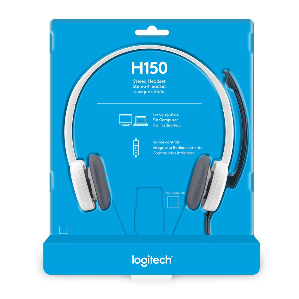 Tai nghe chụp tai Logitech H150 - 2 jack 3.5mm, Mic khử giảm tiếng ồn, âm thanh nổi - Màu