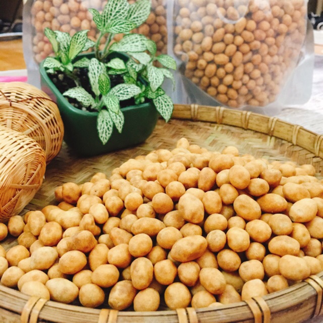 Đậu phộng da cá nước cốt dừa thương hiệu Nàng Khô - 500 gram