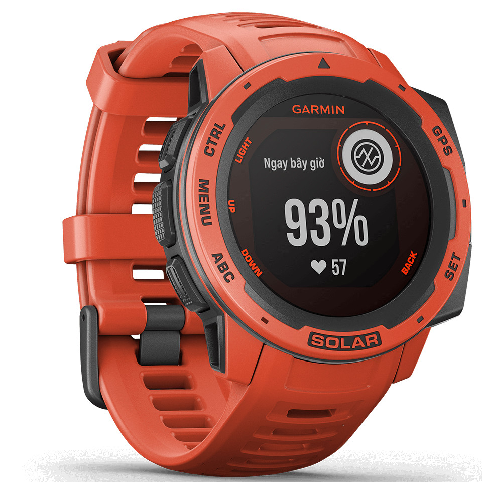 Đồng Hồ Thông Minh Theo Dõi Vận Động Theo Dõi Sức Khỏe Garmin Instinct Solar Normal Edition / Camo Edition / Tactical Edition / Surf Edition - Hàng Chính Hãng