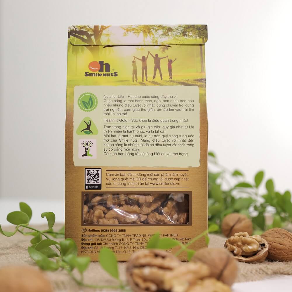Nhân Óc Chó Smile Nuts hộp 286g - Óc chó nhập khẩu từ Chile