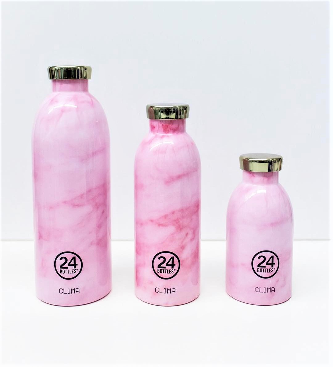 Bình giữ nhiệt chân không 24 Bottles Clima, dung tích 500ml, màu hồng vân đá