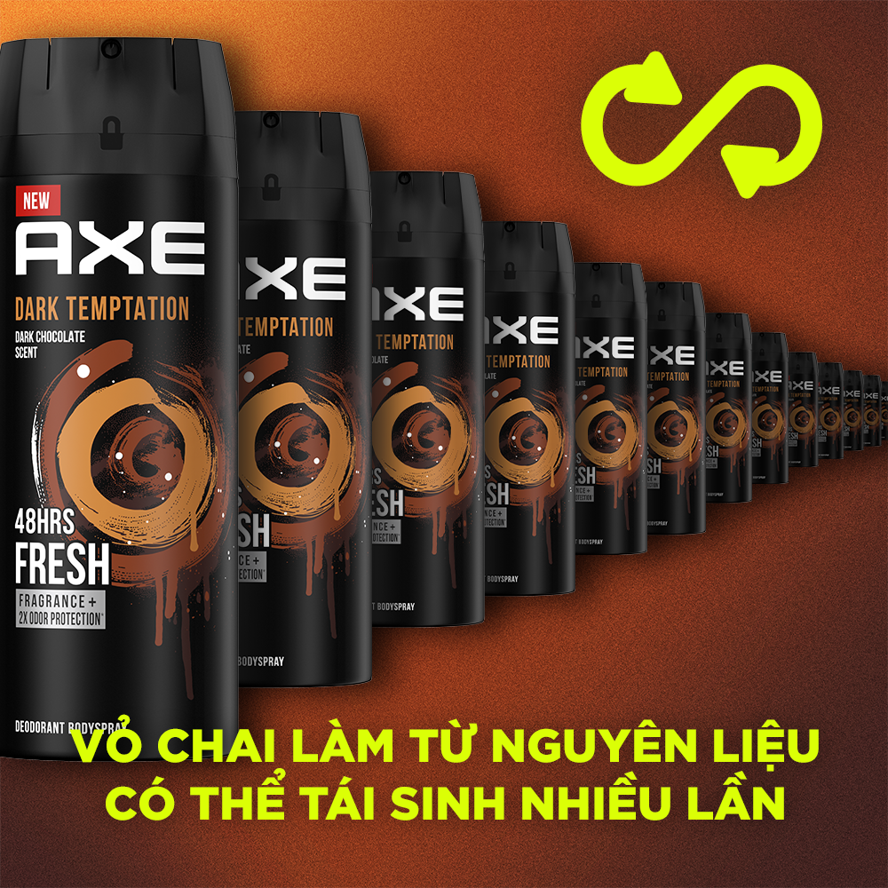 Xịt nước hoa toàn thân dành cho nam AXE Dark Temptation (135ml)