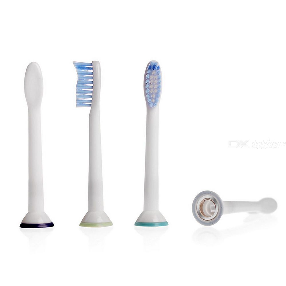 Bộ 4 đầu bàn chải đánh răng điện HX-6054A cho máy Philips Sonicare cho răng nhạy cảm HX3, HX6, HX7, HX8, HX9, R, FlexCare +, FlexCare, HealthyWhite, HydroClean, EasyClean, DiamondClean-Cho răng nhạy cảm