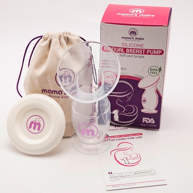 Cốc Hứng Sữa Mama’s Choice, Hút Sữa Rảnh Tay, Chất Liệu Silicone Cao Cấp, Chứng Nhận An Toàn FDA - 2 Cốc GIÁ TỐT