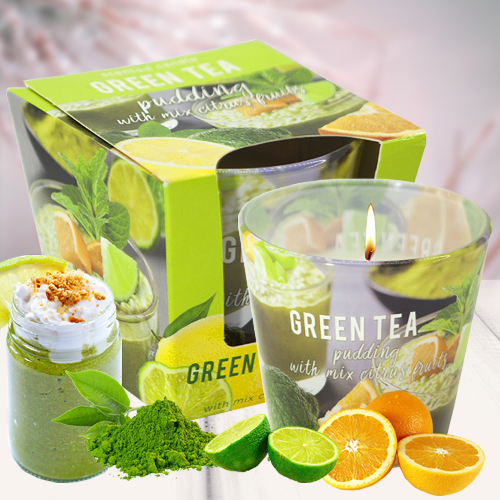 Ly Nến Thơm Tinh Dầu Bartek Green Tea 115g QT04964 - Matcha Trà Xanh (giao mẫu ngẫu nhiên)